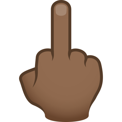 Middle Finger: Medium-Dark Skin Tone, the design in this release