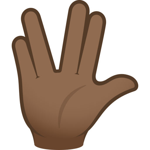 Vulcan Salute: Medium-Dark Skin Tone, the design in this release