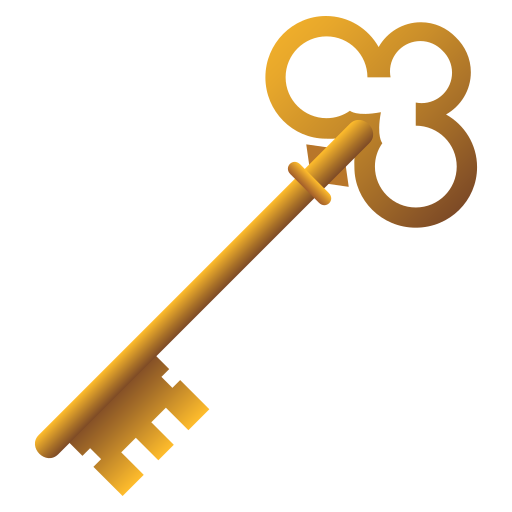 Old Key as drawn by JoyPixels in 7.0