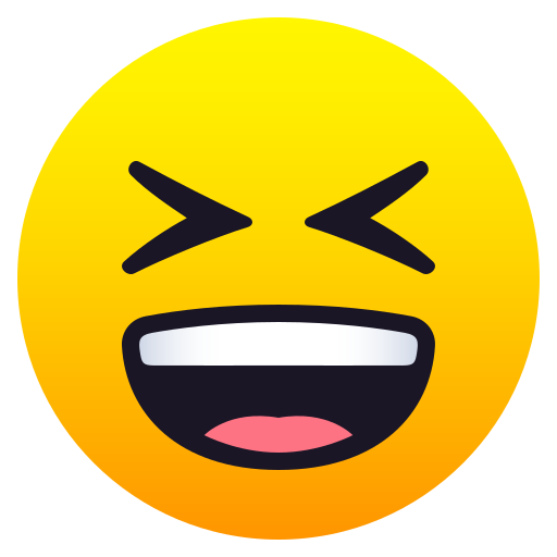 Grinning Squinting Face, the previous design