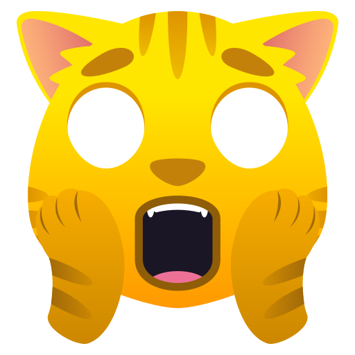 Weary Cat as drawn by JoyPixels in 7.0