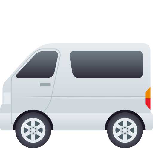 Minibus as drawn by JoyPixels in 7.0