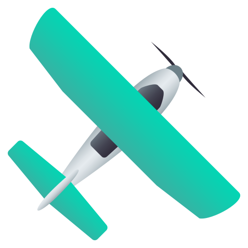 Small Airplane as drawn by JoyPixels in 7.0