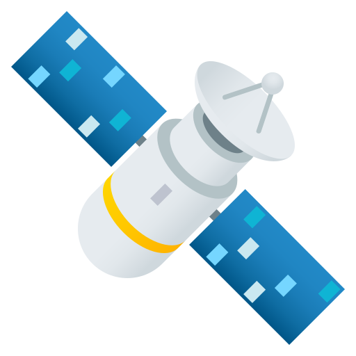 Satellite as drawn by JoyPixels in 7.0