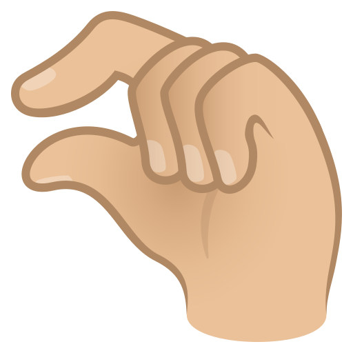 Pinching Hand: Medium-Light Skin Tone, the design in this release