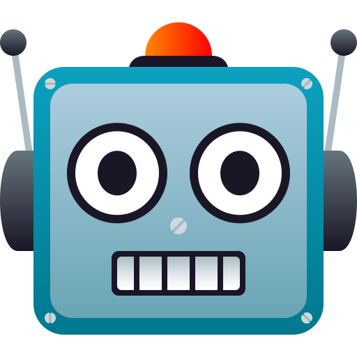 Robot as drawn by JoyPixels in 7.0