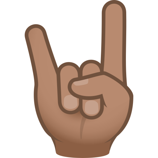 Sign of the Horns: Medium Skin Tone, the design in this release
