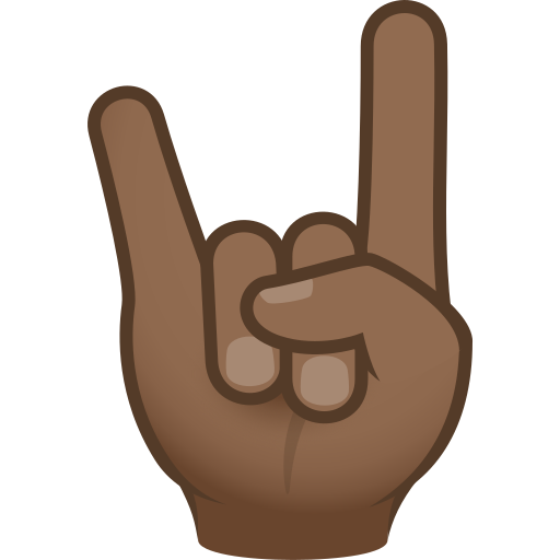 Sign of the Horns: Medium-Dark Skin Tone, the design in this release