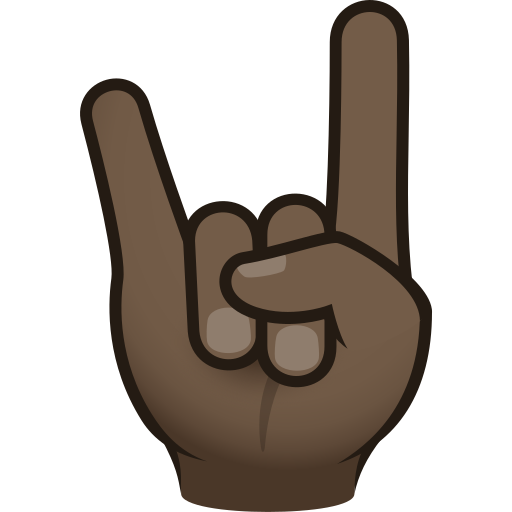 Sign of the Horns: Dark Skin Tone, the design in this release