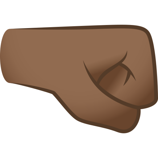 Right-Facing Fist: Medium-Dark Skin Tone, the design in this release