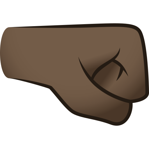 Right-Facing Fist: Dark Skin Tone, the design in this release