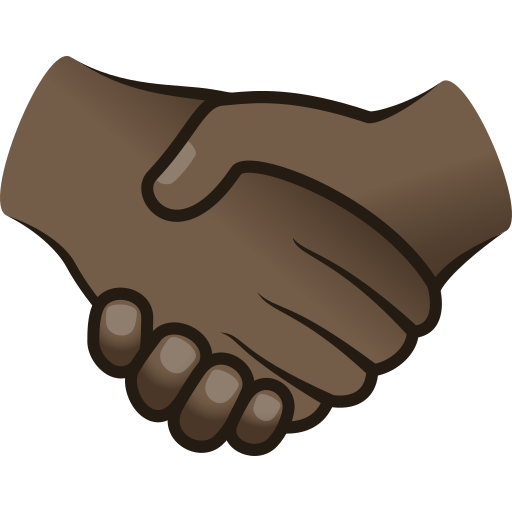 Handshake: Dark Skin Tone, the design in this release