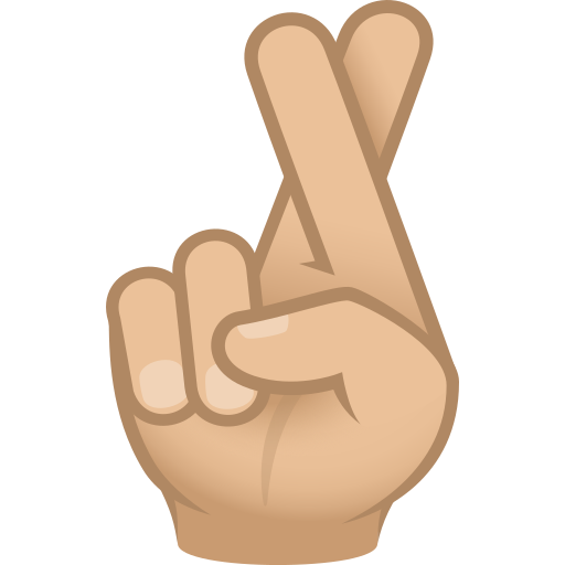 Crossed Fingers: Medium-Light Skin Tone, the design in this release