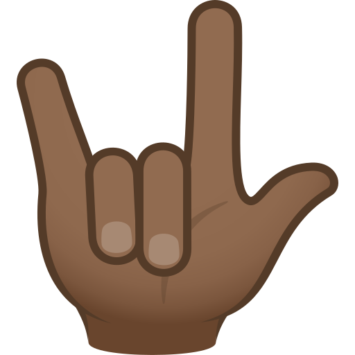 Love-You Gesture: Medium-Dark Skin Tone, the design in this release