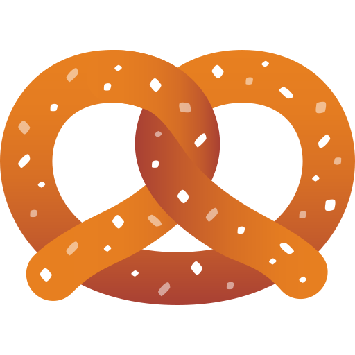 Pretzel as drawn by JoyPixels in 7.0