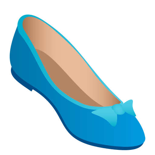 Flat Shoe as drawn by JoyPixels in 7.0