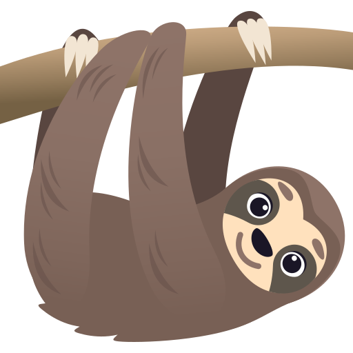 Bradipo as drawn by JoyPixels in 7.0