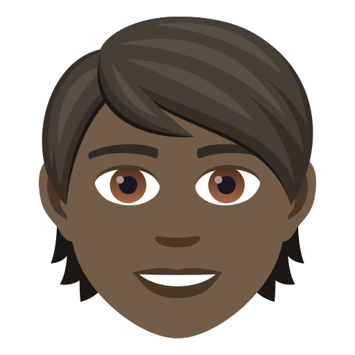 Person: Dark Skin Tone, the design in this release