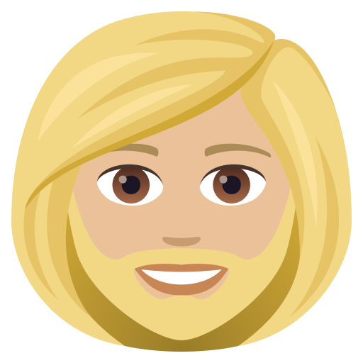 Woman: Medium-Light Skin Tone, Beard, the design in this release