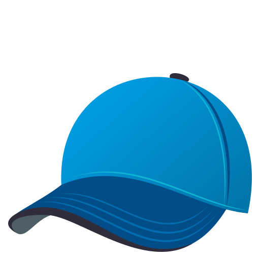 Billed Cap as drawn by JoyPixels in 7.0