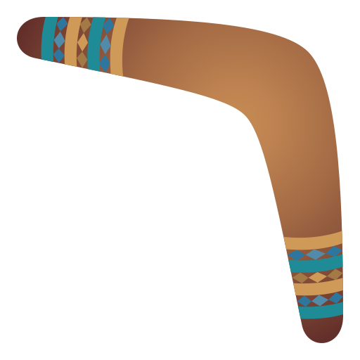 Boomerang as drawn by JoyPixels in 7.0