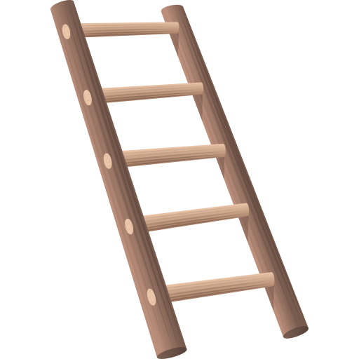 Ladder as drawn by JoyPixels in 7.0