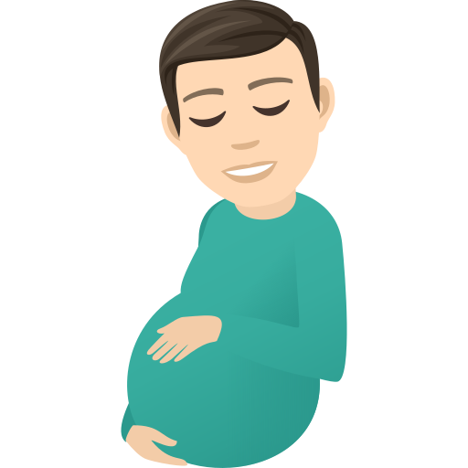 Pregnant Man: Light Skin Tone, the design in this release