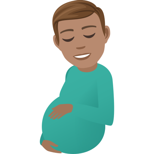 Pregnant Man: Medium Skin Tone, the design in this release