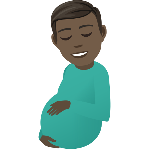 Pregnant Man: Dark Skin Tone, the design in this release