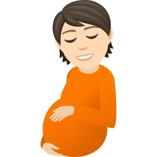Pregnant Person: Light Skin Tone, the design in this release
