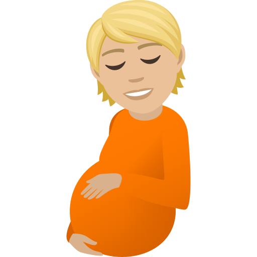 Pregnant Person: Medium-Light Skin Tone, the design in this release