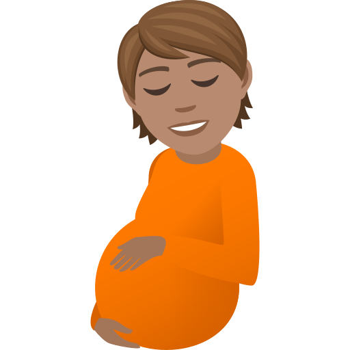 Pregnant Person: Medium Skin Tone, the design in this release