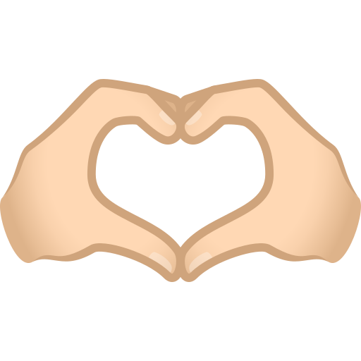 Heart Hands: Light Skin Tone, the design in this release