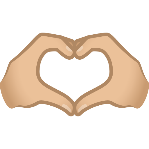 Heart Hands: Medium-Light Skin Tone, the design in this release