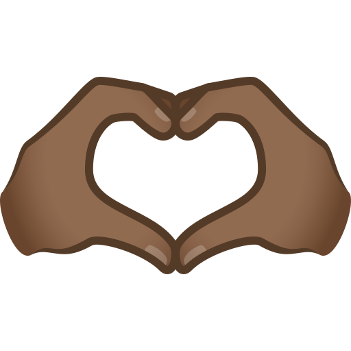 Heart Hands: Medium-Dark Skin Tone, the design in this release