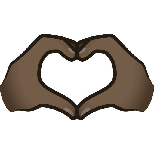 Heart Hands: Dark Skin Tone, the design in this release