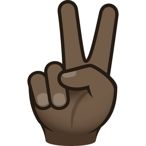 Victory Hand: Dark Skin Tone, the design in this release