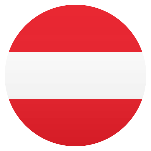 Flag: Austria as drawn by JoyPixels in 8.0