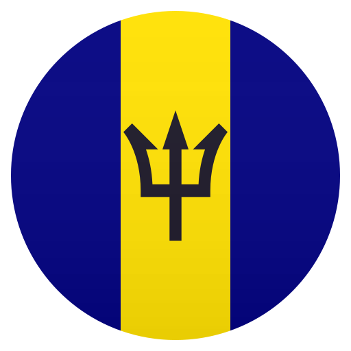 Flag: Barbados as drawn by JoyPixels in 8.0