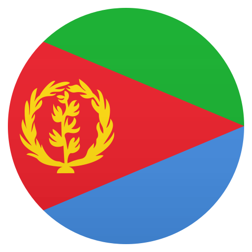 Flag: Eritrea as drawn by JoyPixels in 8.0