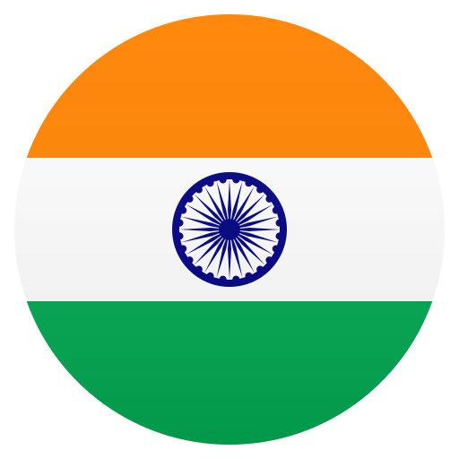 Bandiera: India as drawn by JoyPixels in 8.0