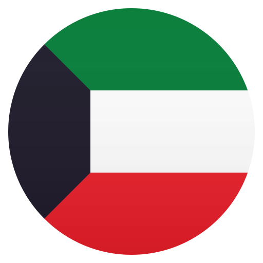 Flag: Kuwait as drawn by JoyPixels in 8.0