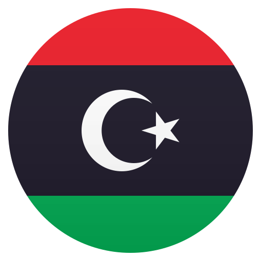 Flag: Libya as drawn by JoyPixels in 8.0