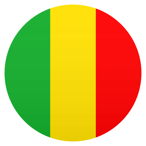 Flag: Mali as drawn by JoyPixels in 8.0