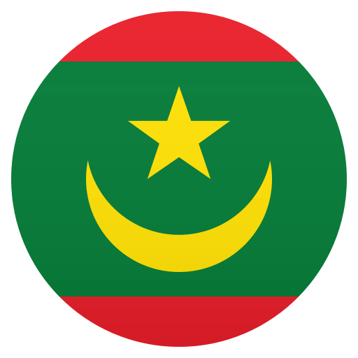 Flag: Mauritania as drawn by JoyPixels in 8.0