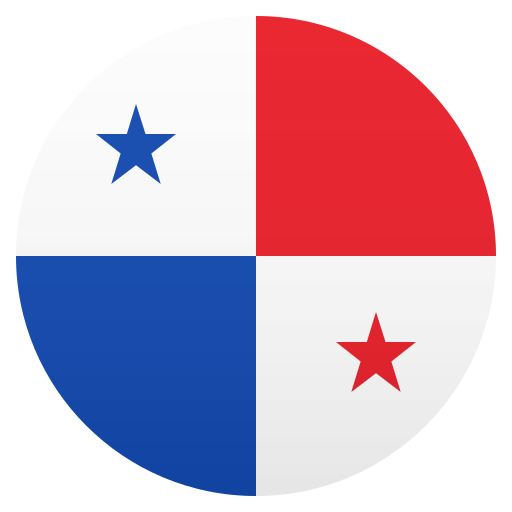 Flag: Panama as drawn by JoyPixels in 8.0
