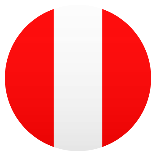 Flag: Peru as drawn by JoyPixels in 8.0