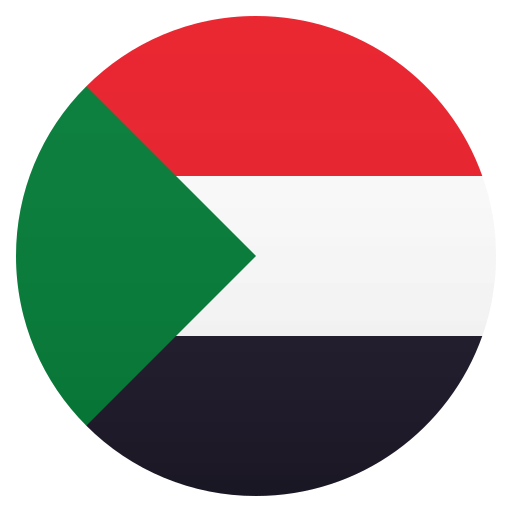 Flag: Sudan as drawn by JoyPixels in 8.0