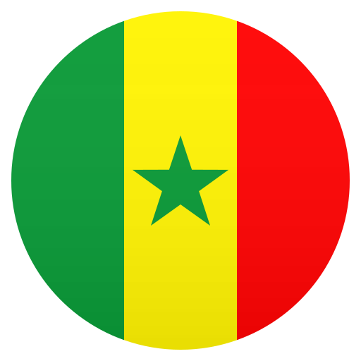 Flag: Senegal as drawn by JoyPixels in 8.0