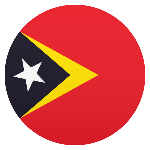 Flag: Timor-Leste as drawn by JoyPixels in 8.0